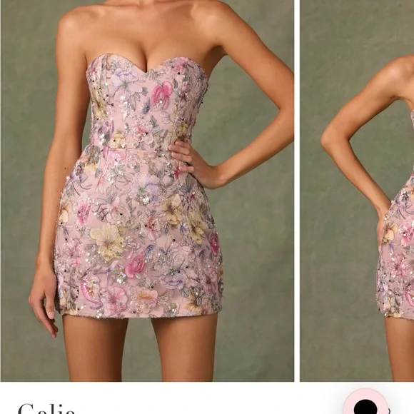 Oh Polly Floral Embellished Dress NWT - Picture 5 of 5